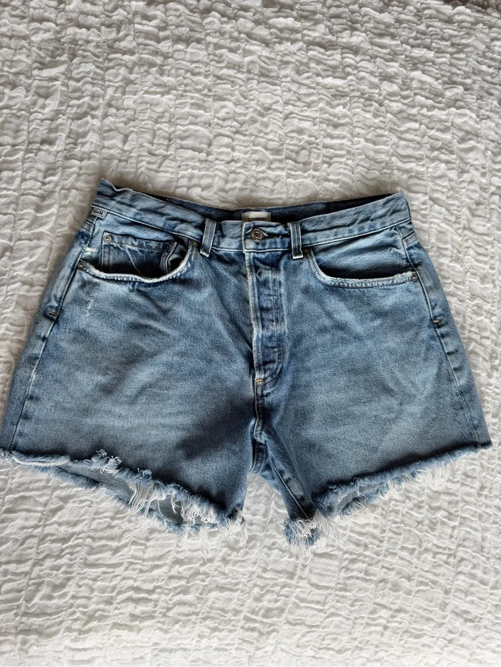 Citizens of Humanity Annabelle Long Shorts Bristol Wash Button Fly 29